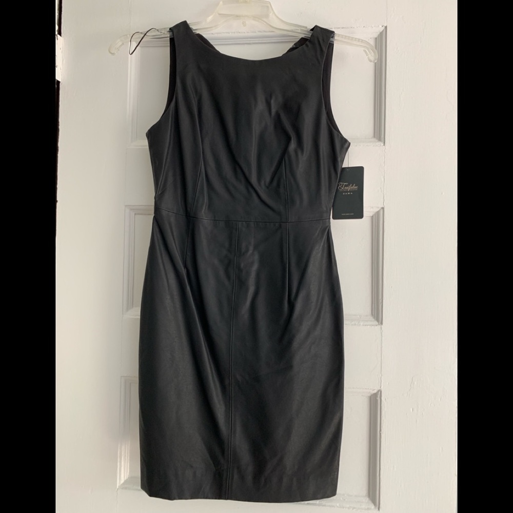 Zara vegan leather dress SZ S